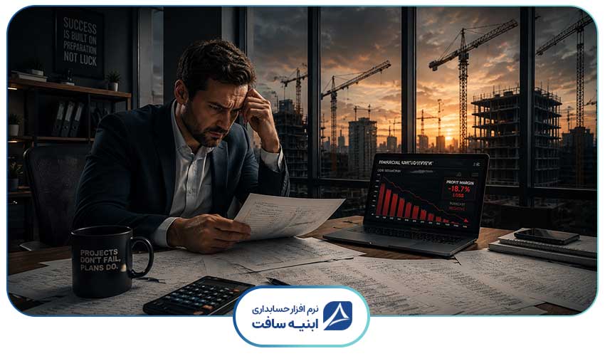 پیمانکاری که دارد برای یک پروژه قیمت گذاری مناقصه را انجام می دهد.