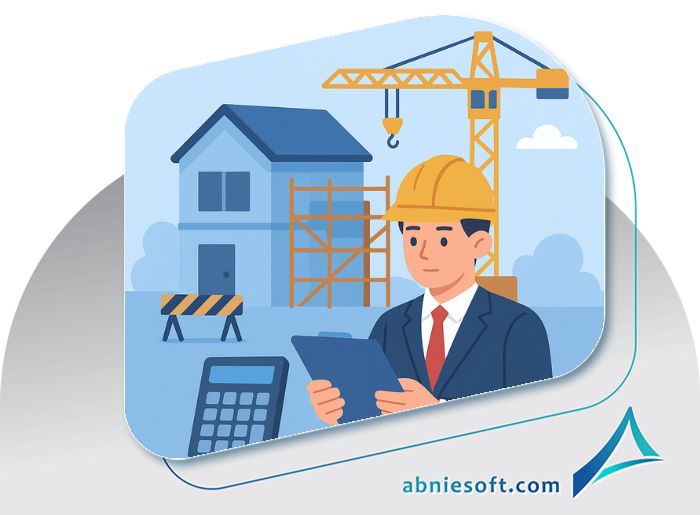 تصویر فردی که در پروژه بازسازی حضور دارد و معرف استفاده از نرمافزار مدیریت پروژه بازسازی ساختمان است